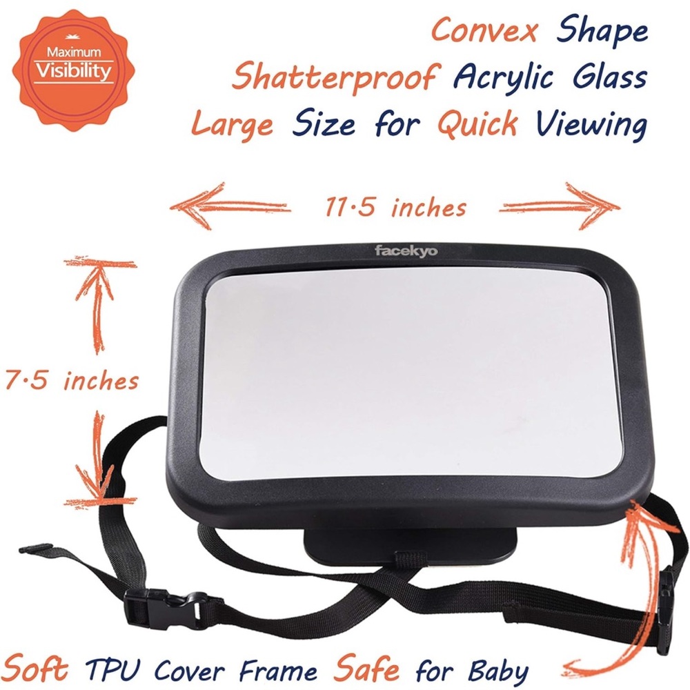 FACEKYO BACK SEAT MIRROR - Red Oak Printing